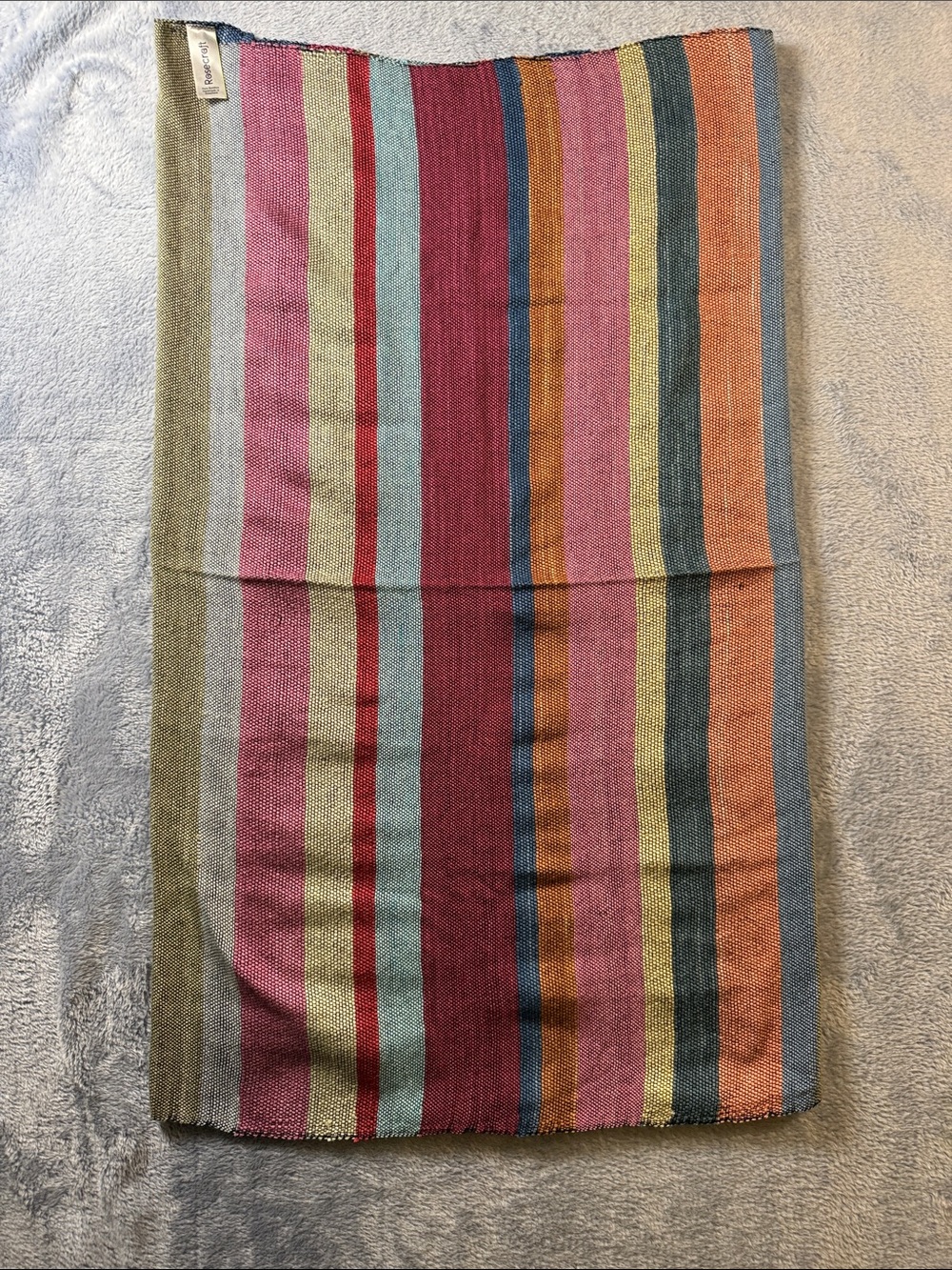 Rose craft Striped Multicolor Lightweight Woven Scarf - Vibrant Stripes
